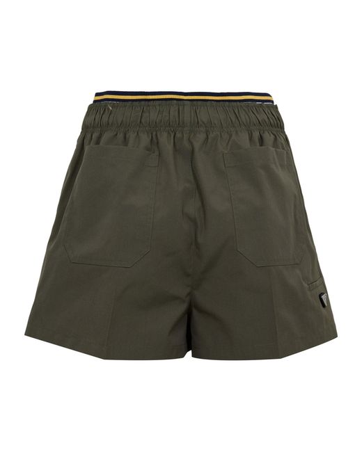 Prada Green Logo Patch Shorts