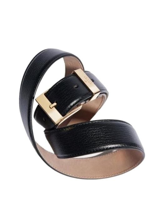 Gucci Blue Belt With Squared Buckle