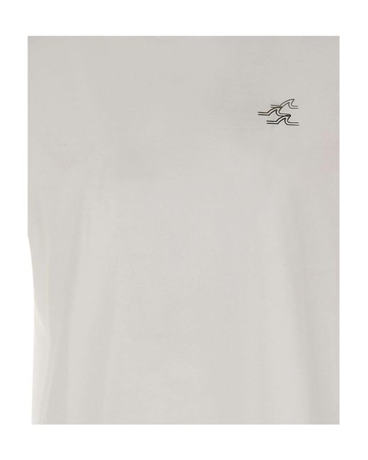 Paul & Shark White Logo Crew-Neck T-Shirt for men