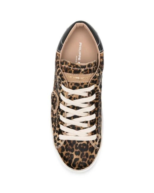 Philippe Model Brown Lace-Up Sneakers