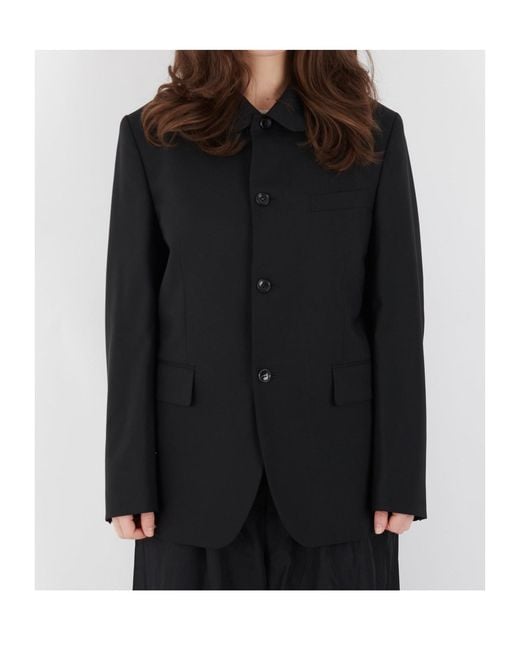 Comme des Garçons Black Round Collar Jacket