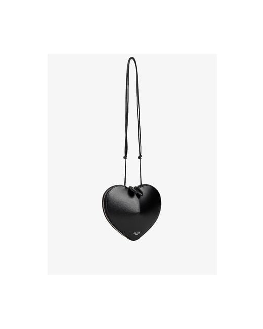 Alaïa White Heart-Shaped Shoulder Bag
