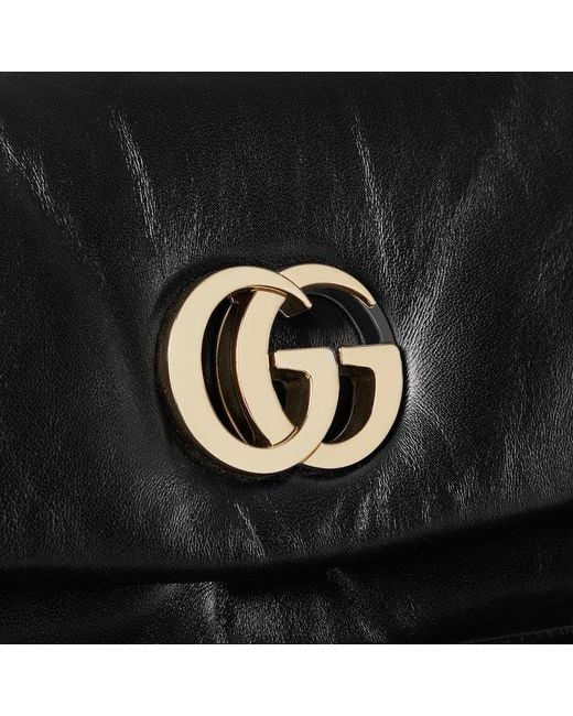 Gucci Black Gg Milano Small Top Handle Bag