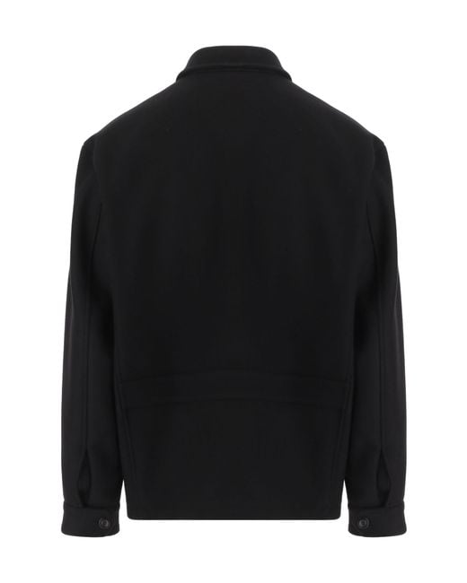 Giorgio Armani Black Casual Zip-Up Jacket for men