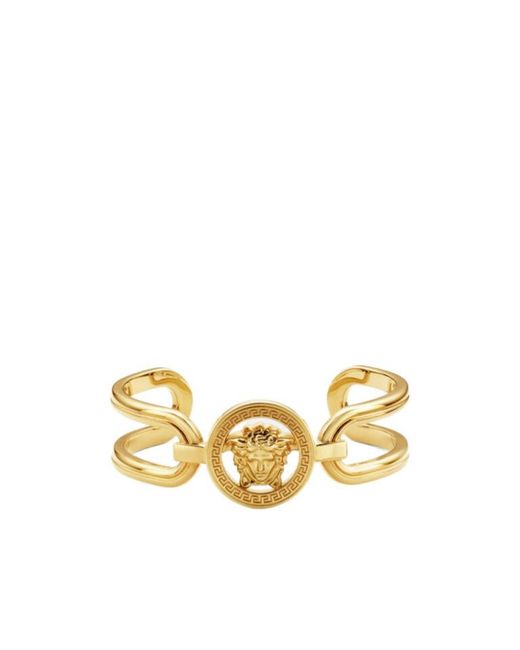 Versace Metallic Medusa '95 Polished Finish Cuff Bracelet for men