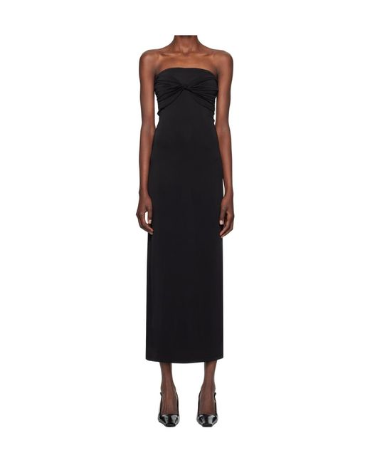 TOVE Black Strapless Design Dress