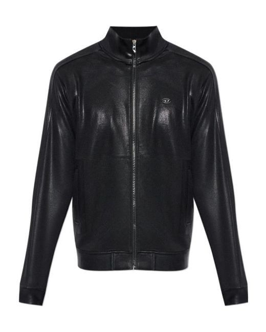 DIESEL Blue Long-Sleeve Jacket for men