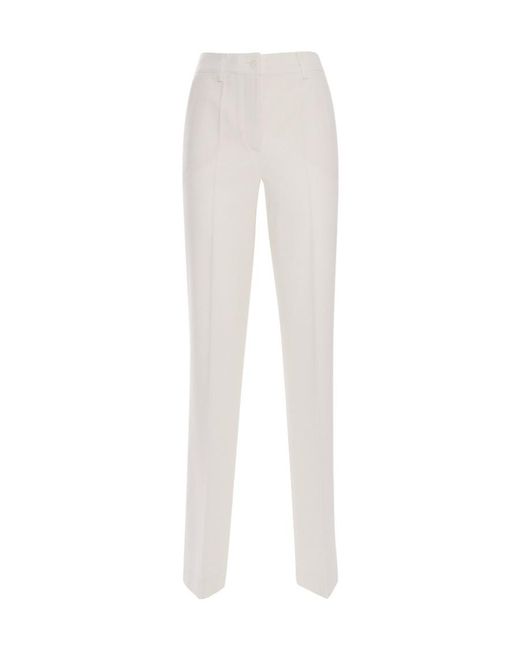 P.A.R.O.S.H. White Pleated Casual Pants