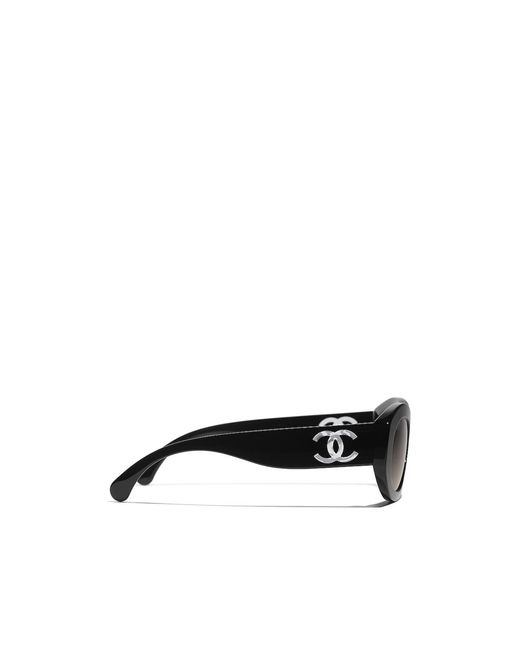 Chanel White Full Frame Sunglasses