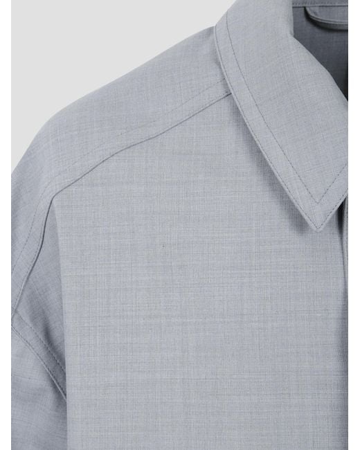Dries Van Noten Gray Long-Sleeve Jacket for men