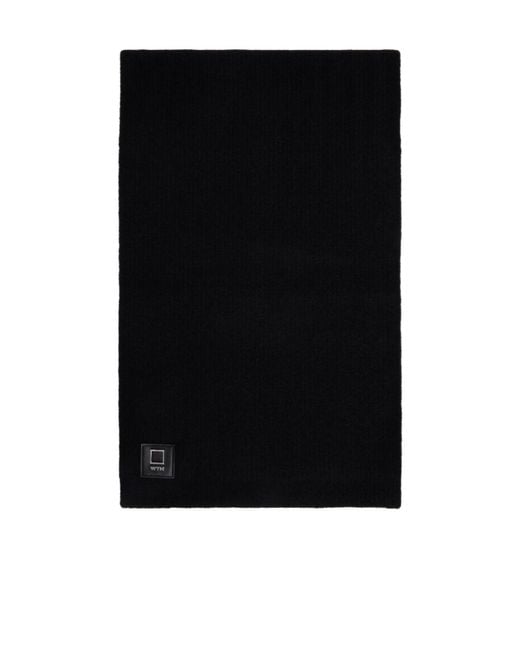 Wooyoungmi Black Rib Scarf for men