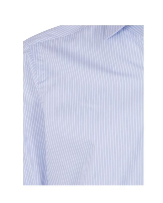 Barba Napoli Blue Long-Sleeved Shirt for men