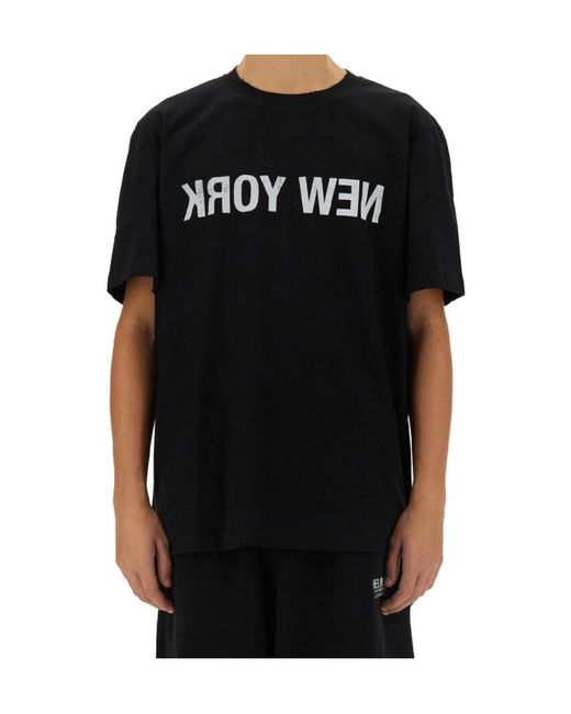 Helmut Lang Black New York Seatbelt T-Shirt for men