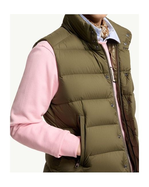 Moncler Green Tibb Down Vest for men