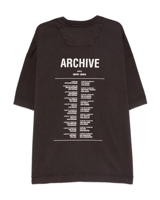 Juun.J Black Crew Neck T-Shirt for men