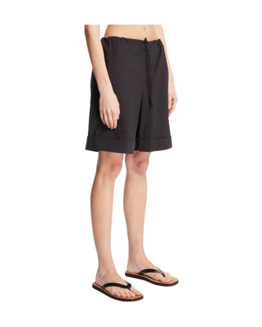 The Row Black Emiliano Shorts