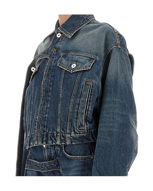 Jean Paul Gaultier Blue Button-Down Long-Sleeved Denim Jacket