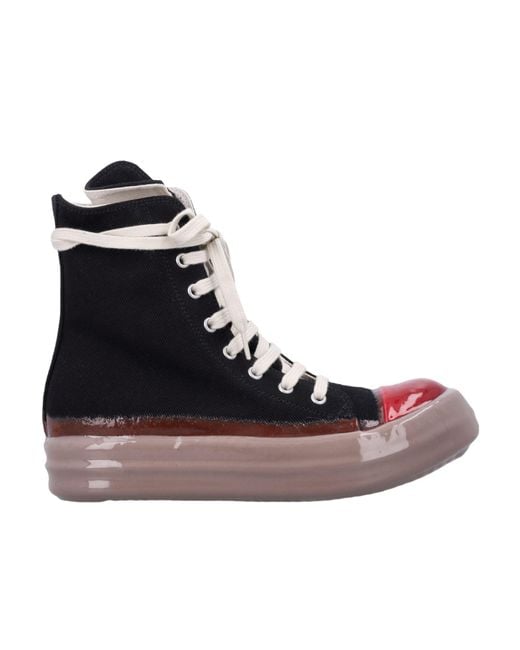 Rick Owens Brown High-Top Lace-Up Sneakers for men