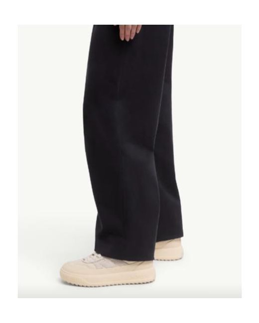 Moncler White Round-Toe Lace-Up Sneakers