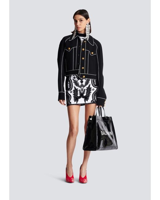Balmain Multicolor Pb Western Short Skirt
