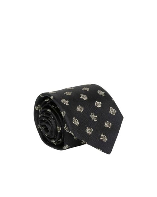 Mulberry Black Pointed Tie for men