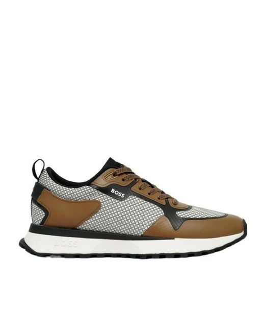 Boss Multicolor Lace-Up Sneakers for men