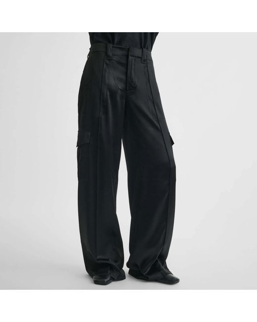 Phoebe Philo Black Belt Loop Casual Pants