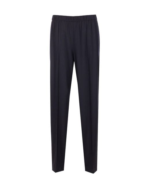 Fabiana Filippi Blue Elasticated Waistband Straight Leg Pants