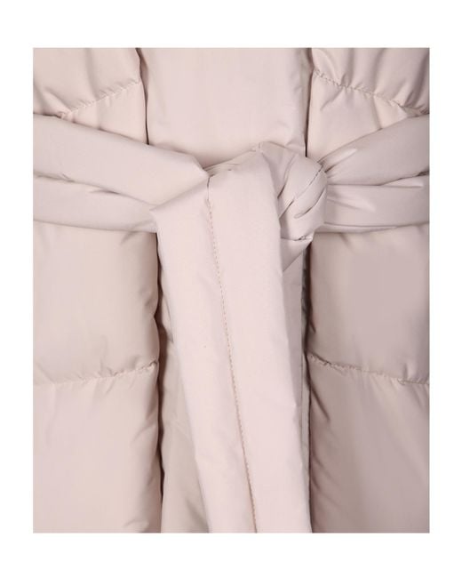 Moorer Pink Long-Sleeved Padded Jacket
