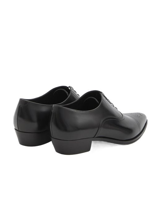 Céline Black Jude Perforated Oxford for men