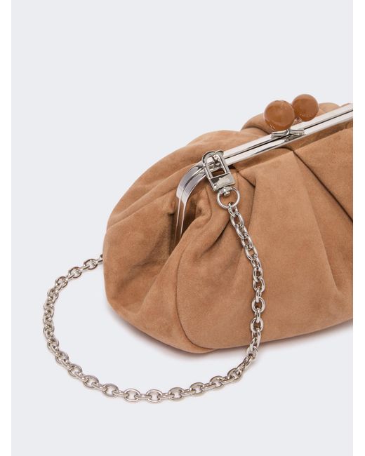 Weekend by Maxmara Natural Small Suede Pasticcino Bag