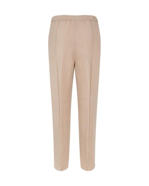 Fabiana Filippi Natural Elastic Waist Casual Pants