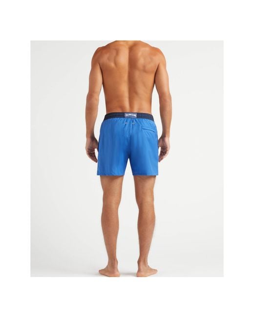 Vilebrequin Blue Merinos Wool Swim Trunks for men