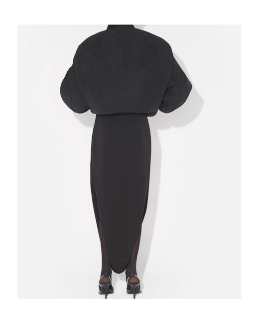 Jean Paul Gaultier Black Zip-Fastening Cropped Bomber Jacket