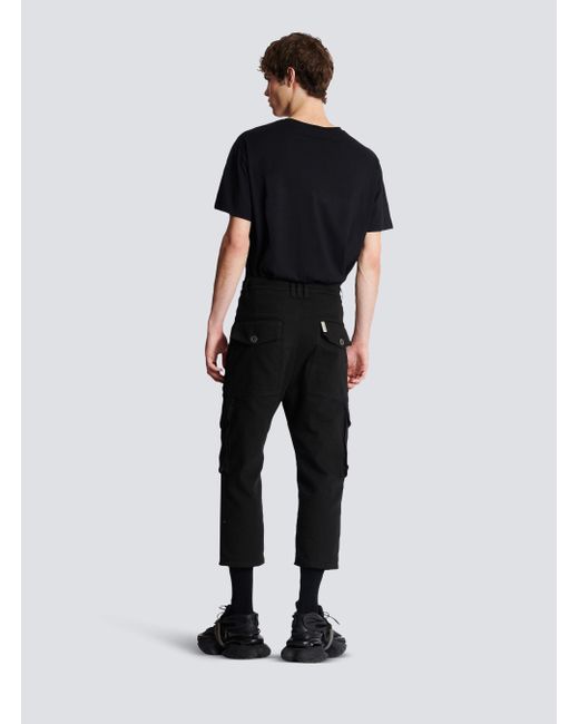 Balmain Black Cargo Trousers for men