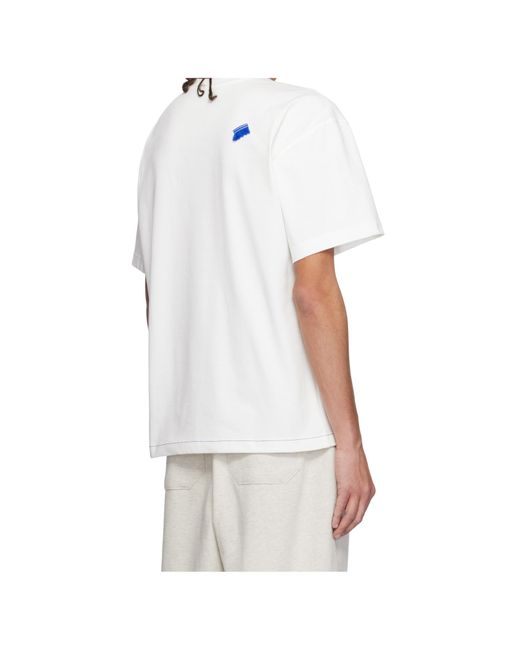 Adererror White Short-Sleeved T-Shirt for men