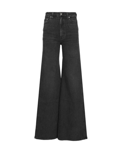 Khaite Black Dane High Waisted Jeans