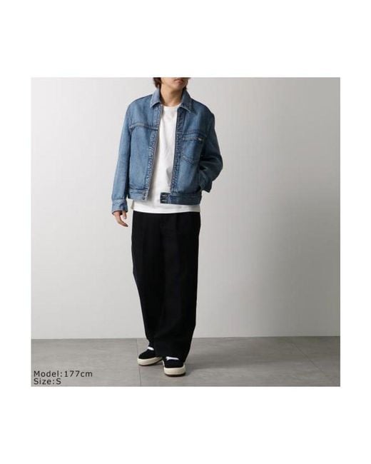 Céline Blue Long-Sleeved Denim Jacket for men