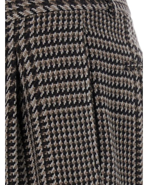 Emporio Armani Gray Blended-Fabric Trousers for men