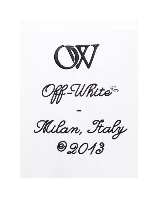 Off-White c/o Virgil Abloh White Buttoned Long-Sleeved Shirt for men