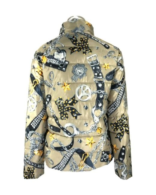 Moschino Green Printed Zipper Cotton Suit for men