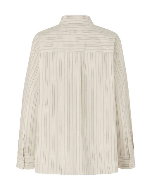 Samsøe & Samsøe White Camicia Salova Bone St