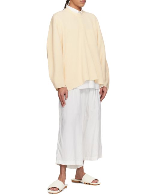 Homme Plissé Issey Miyake Natural Cotton Sweater for men