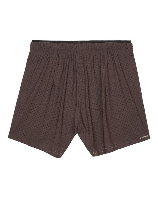 Satisfy Gray Perforated Drawstring Shorts for men
