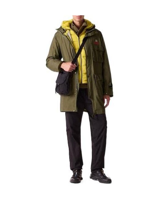 C P Company Green Goggles Down Jacket for men