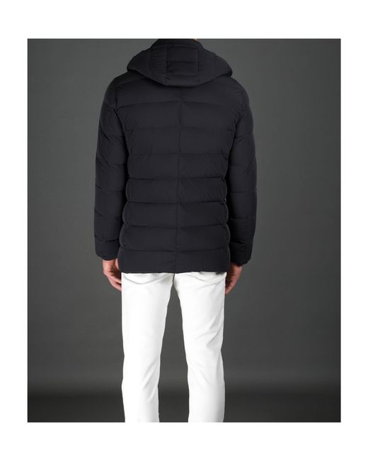 Moorer Blue Florio Double-Breasted Padded Coat for men