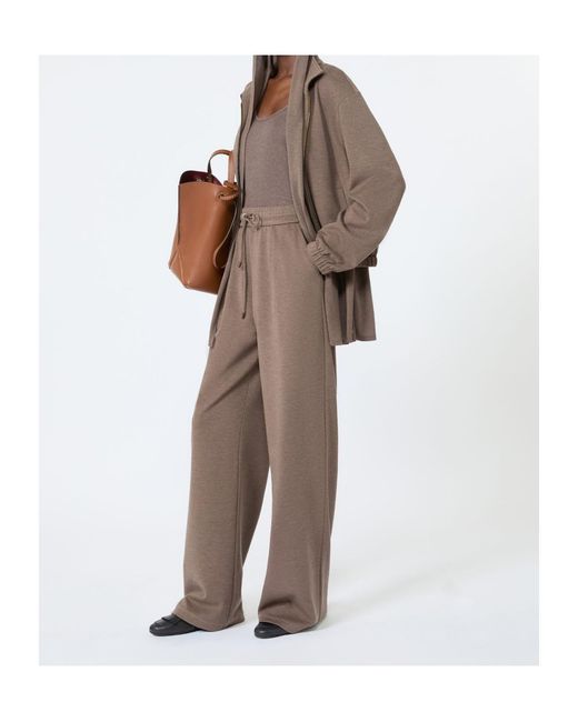 Max Mara Brown Falda Open Front Jacket