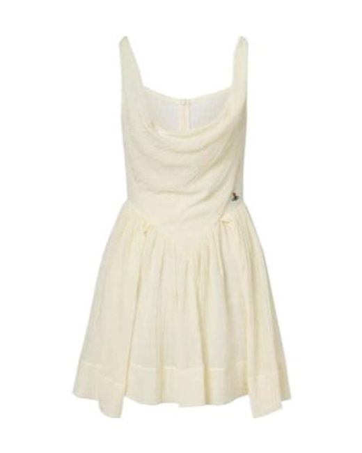 Vivienne Westwood Natural Sunday Cotton Minidress