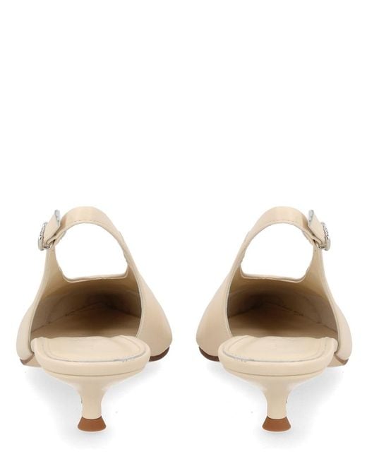 Aeyde Natural Slingback Pumps