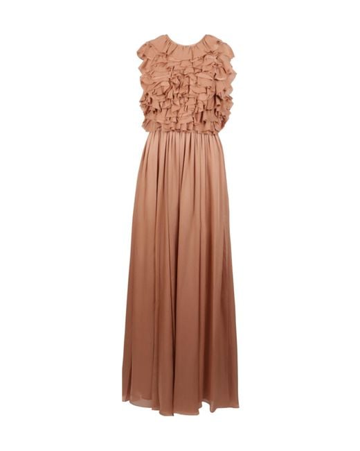 Ulla Johnson Brown Ruffled Dress